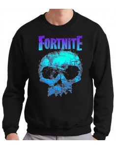 Sudadera Fortnite Skull de cuello redondo