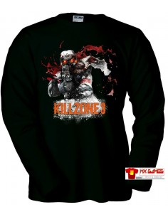 Jersey killzone 3 helghast Attack Negra manga larga