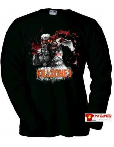 Jersey killzone 3 helghast Attack Negra manga larga