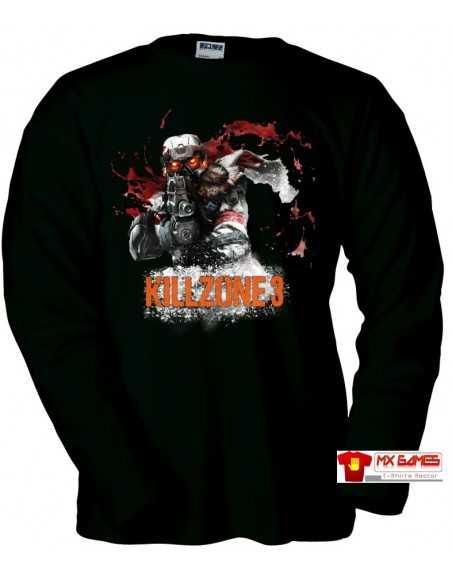 Jersey killzone 3 helghast Attack Negra manga larga