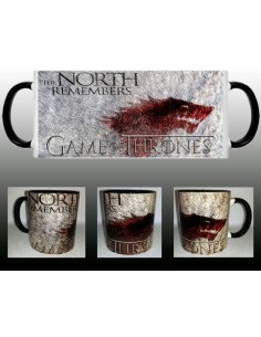 Taza Juego de Tronos Casa Stark remembres of north