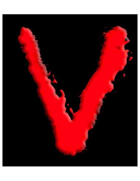 Camiseta V los visitantes logo v Manga Larga