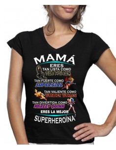 Camiseta día de la madre Superhéroe