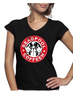 Camiseta DeadPool coffeeh de mujer