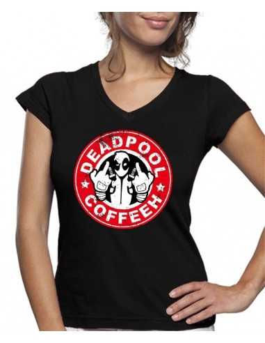 Camiseta DeadPool coffeeh de mujer