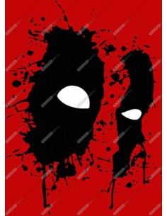 Camiseta DeadPool de mujer Splatter 2