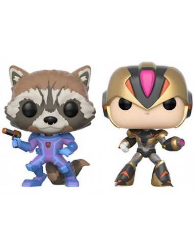 Funko Pop Rocket Vs Megaman X exclusive Funko Pop Rocket Vs Megaman X exclusive