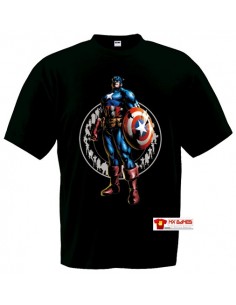 Camiseta Marvel vs Capcom 3 (Capitan America)