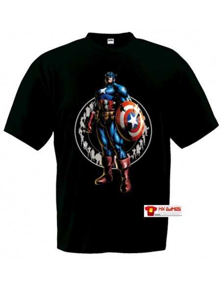 Camiseta Marvel vs Capcom 3 (Capitan America)