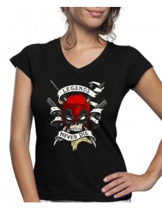 Camiseta Deadpool de mujer Never Die