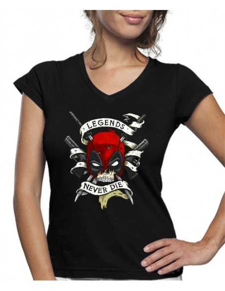 Camiseta Deadpool de mujer Never Die