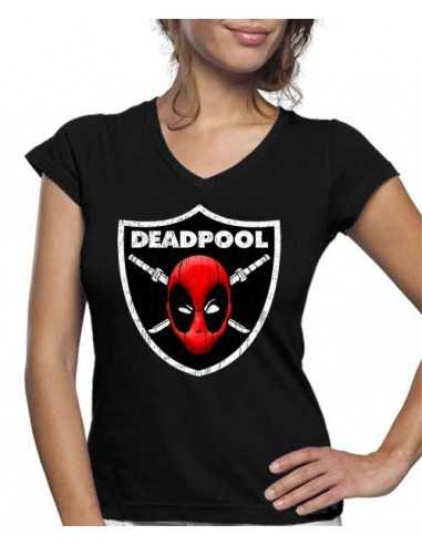 Camiseta Deadpool de mujer Raiders Oakland