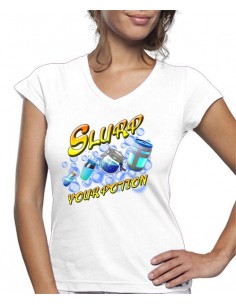 Camiseta de mujer Slurp Your Potion Fortnite