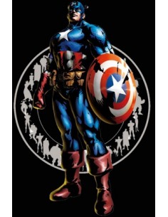 Camiseta Marvel vs Capcom 3 (Capitan America) Manga Larga 2