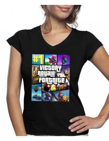 Camiseta de mujer Fortnite GTA Camiseta de mujer Fortnite GTA