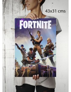 Poster Fortnite personajes tormenta