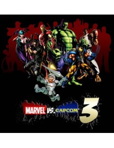 Camiseta Marvel vs Capcom 3 (art) Manga Larga Negra 2