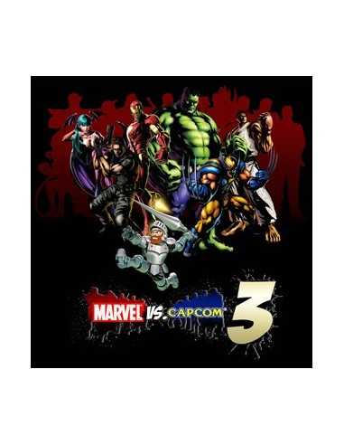 Camiseta Marvel vs Capcom 3 (art) Manga Larga Negra