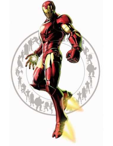 camiseta Marvel vs Capcom 3 ,Ironman M.Larga Blanca