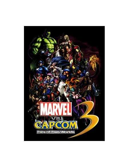 Camiseta Marvel vs Capcom 3 personajes Manga Larga Negra