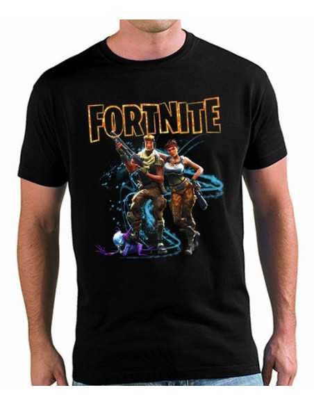 Camiseta Fortnite Pareja con criatura