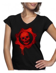 Camiseta de mujer Gears Of War calavera Graffitti