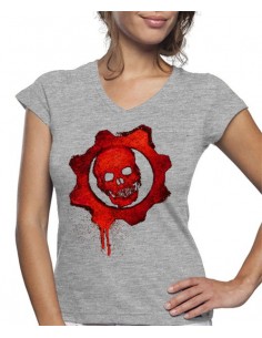 Camiseta de mujer Gears Of War calavera Graffitti 2