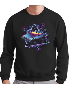 Sudadera Regreso al Futuro Delorean Neon