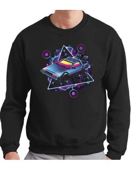 Sudadera Regreso al Futuro Delorean Neon