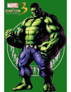 Camiseta Marvel vs Capcom 3 "Hulk" Manga corta Verde 2