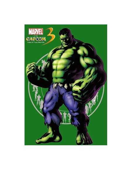 Camiseta Marvel vs Capcom 3 "Hulk" Manga corta Verde