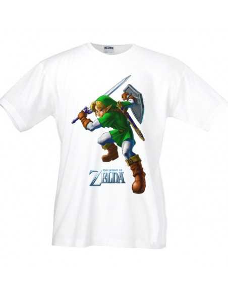 Camiseta Zelda (attack) manga corta blanca Camiseta Zelda (attack) manga corta blanca
