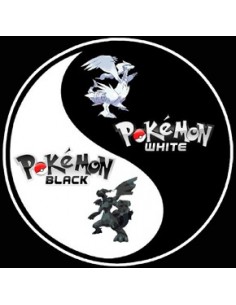 Camiseta Pokemon Blanco y Negro (YinYan) M.Larga Negra 2