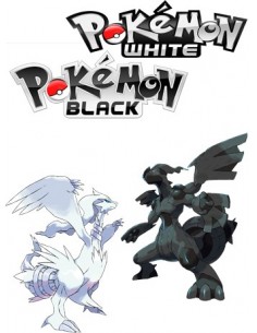 Camiseta de Pokemon Blanco y Negro (Reshiram y Zekrom) 2