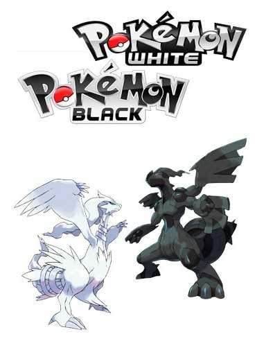 Camiseta de Pokemon Blanco y Negro (Reshiram y Zekrom) Camiseta de Pokemon Blanco y Negro (Reshiram y Zekrom)
