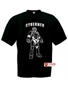 Camiseta Doctor Who Cybermen negra