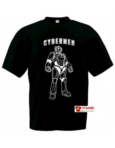 Camiseta Doctor Who Cybermen negra Camiseta Doctor Who Cybermen negra