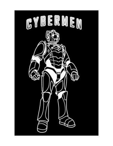 Camiseta Doctor Who Cybermen negra Camiseta Doctor Who Cybermen negra