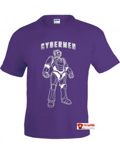 Camiseta Doctor Who Cybermen Lila