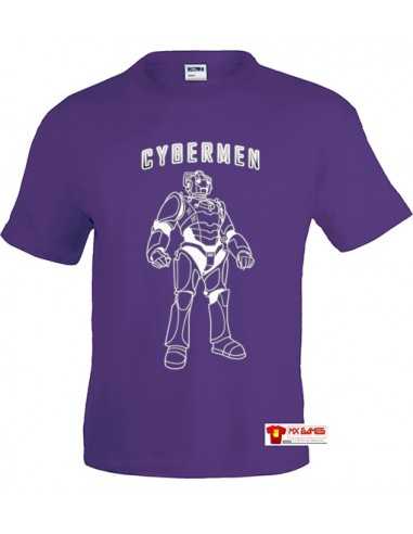 Camiseta Doctor Who Cybermen Lila