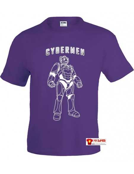 Camiseta Doctor Who Cybermen Lila