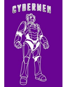 Camiseta Doctor Who Cybermen Lila 2