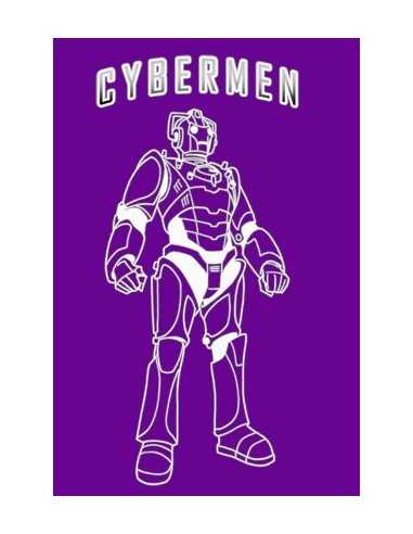Camiseta Doctor Who Cybermen Lila