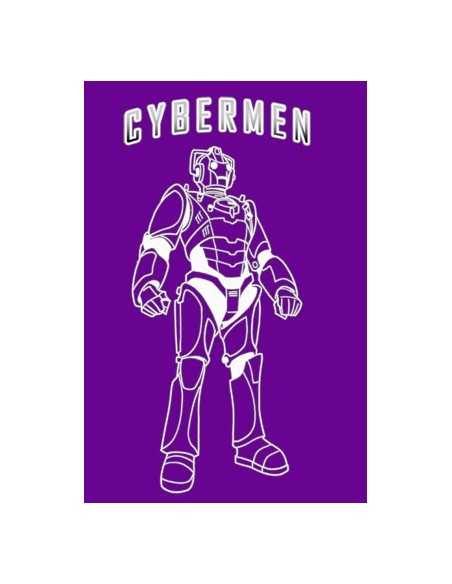 Camiseta Doctor Who Cybermen Lila