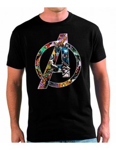 Camiseta The Avengers logo comic custom