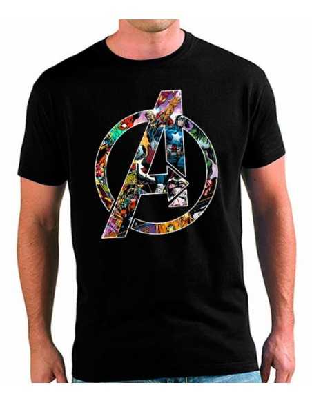 Camiseta The Avengers logo comic custom