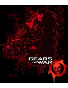 Camiseta Gears of War (Markus red)negra manga corta. 2