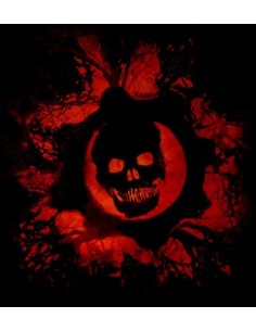 Camiseta Gears of War (Scull) manga corta negra 2