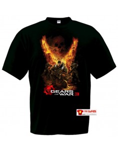Camiseta Gears of War 3 (Destroyer) manga corta negra