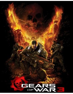 Camiseta Gears of War 3 (Destroyer) manga corta negra 2